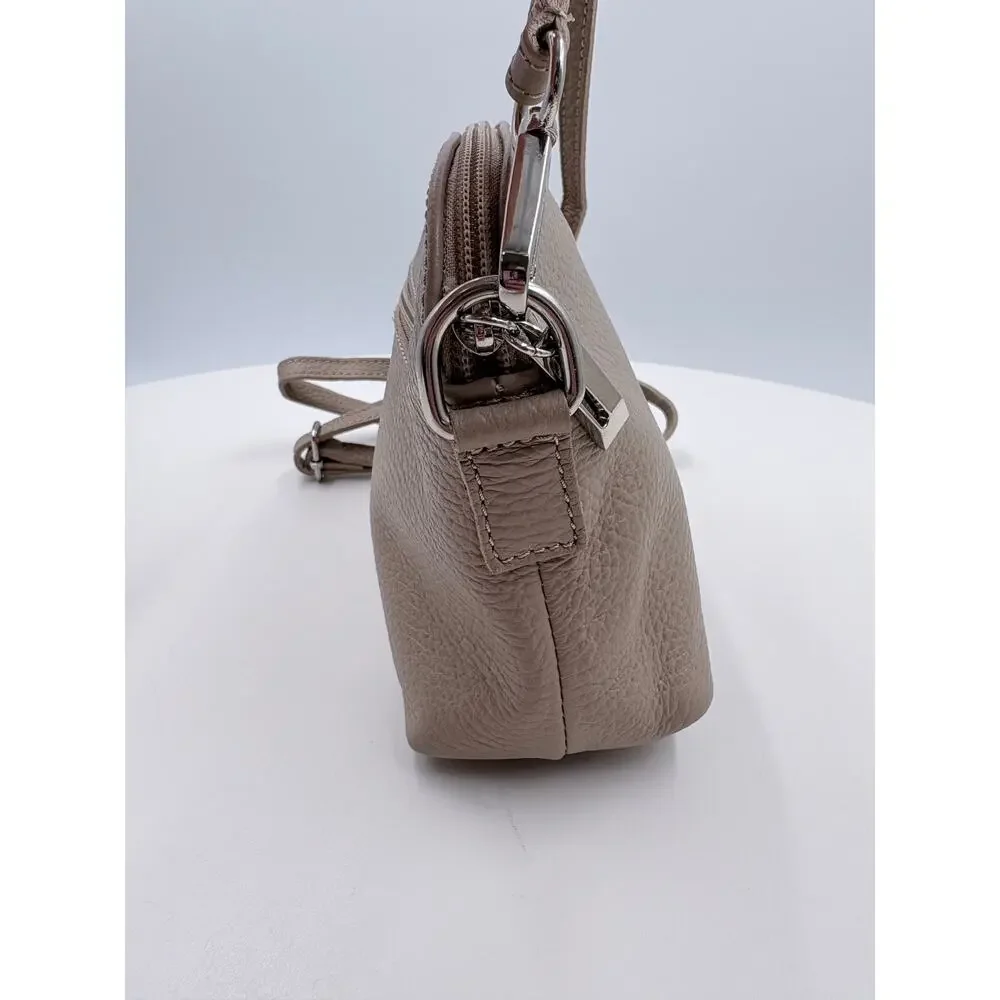 Borse In Pelle Tan Dome Crossbody